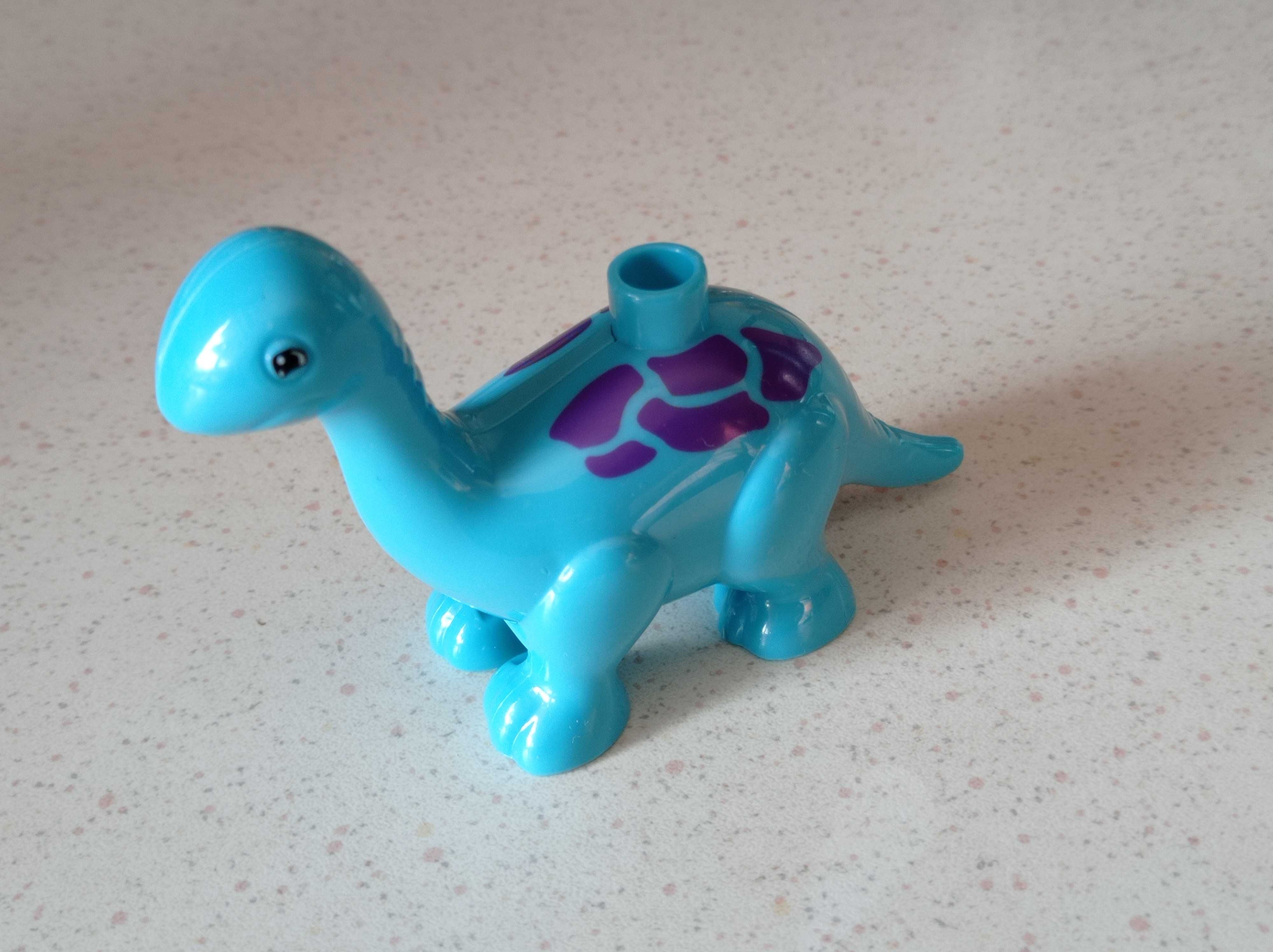 Nowa figurka mały niebieski dinozaur pasująca do Lego Duplo