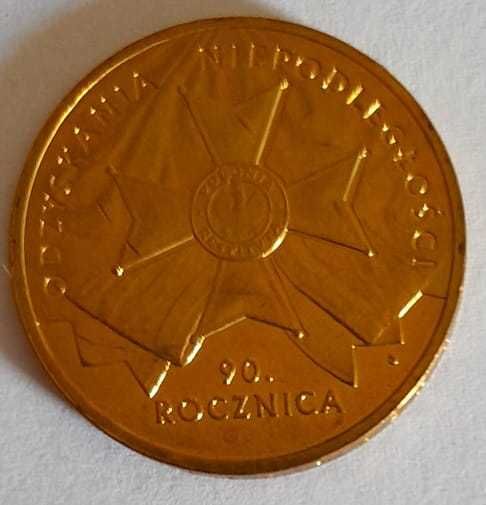 Moneta 2 zł 90 Rocznica Odszyskania Niepodległości 2008 r