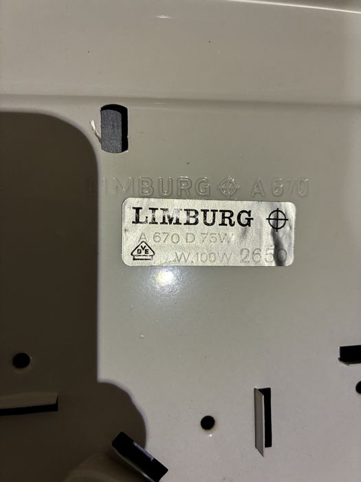 Glashutte Limburg plafon kinkiet design vintage 70s