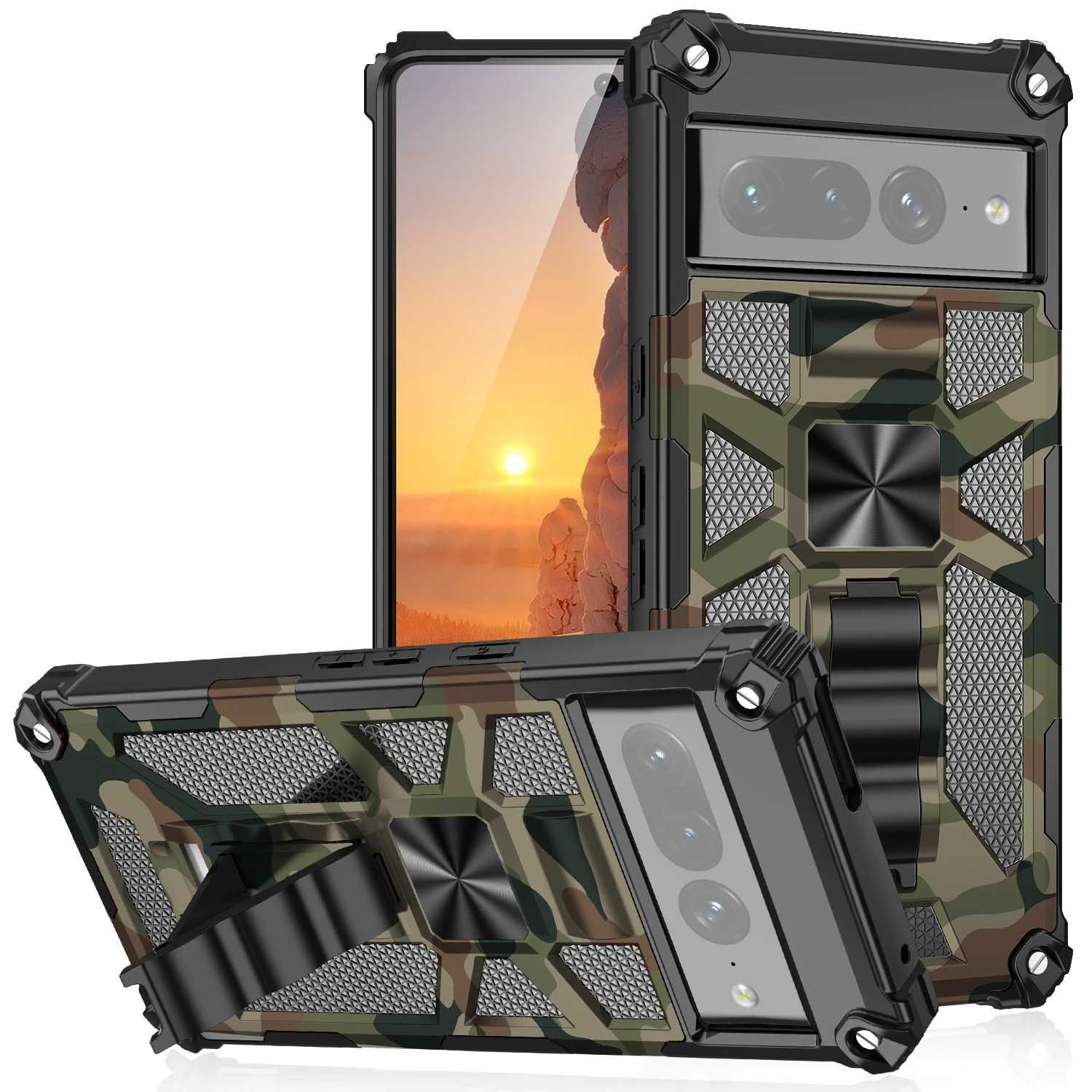 Military камуфляж 6a чехол 7 бампер на для Google Pixel 6 Pro