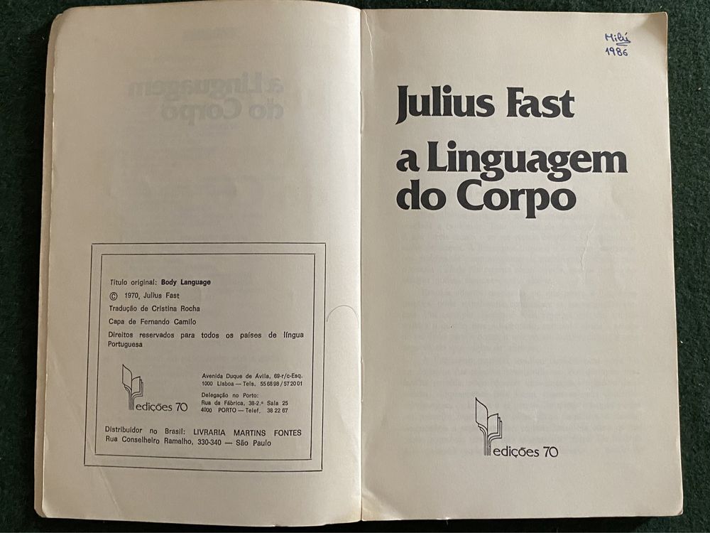 A Linguagem do Corpo de Julius Fast