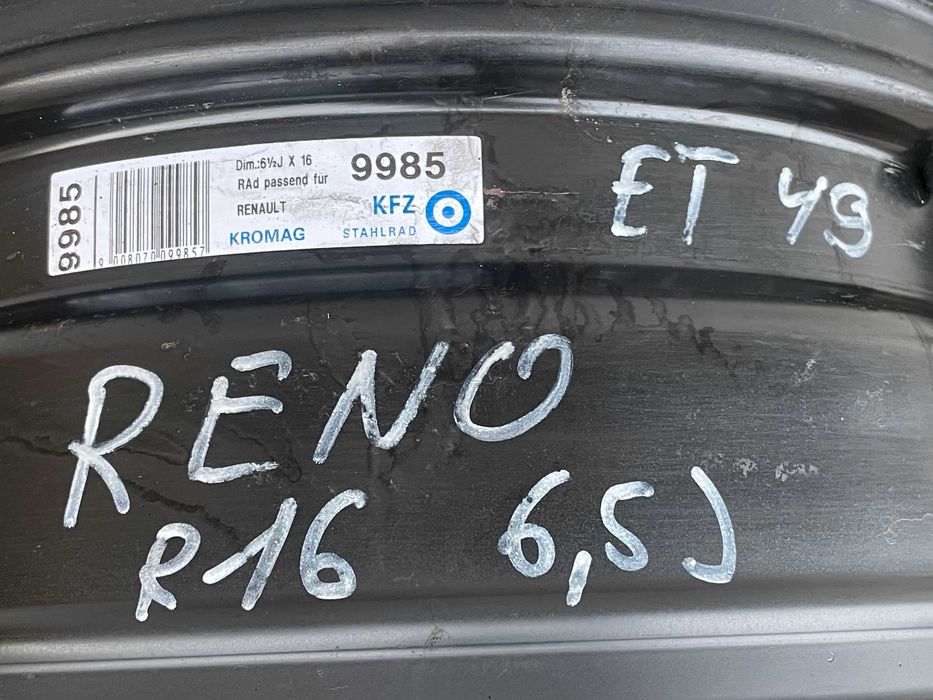 Диски 16 4x100 - 4шт. - Диски 16 РЕНО RENO Renault