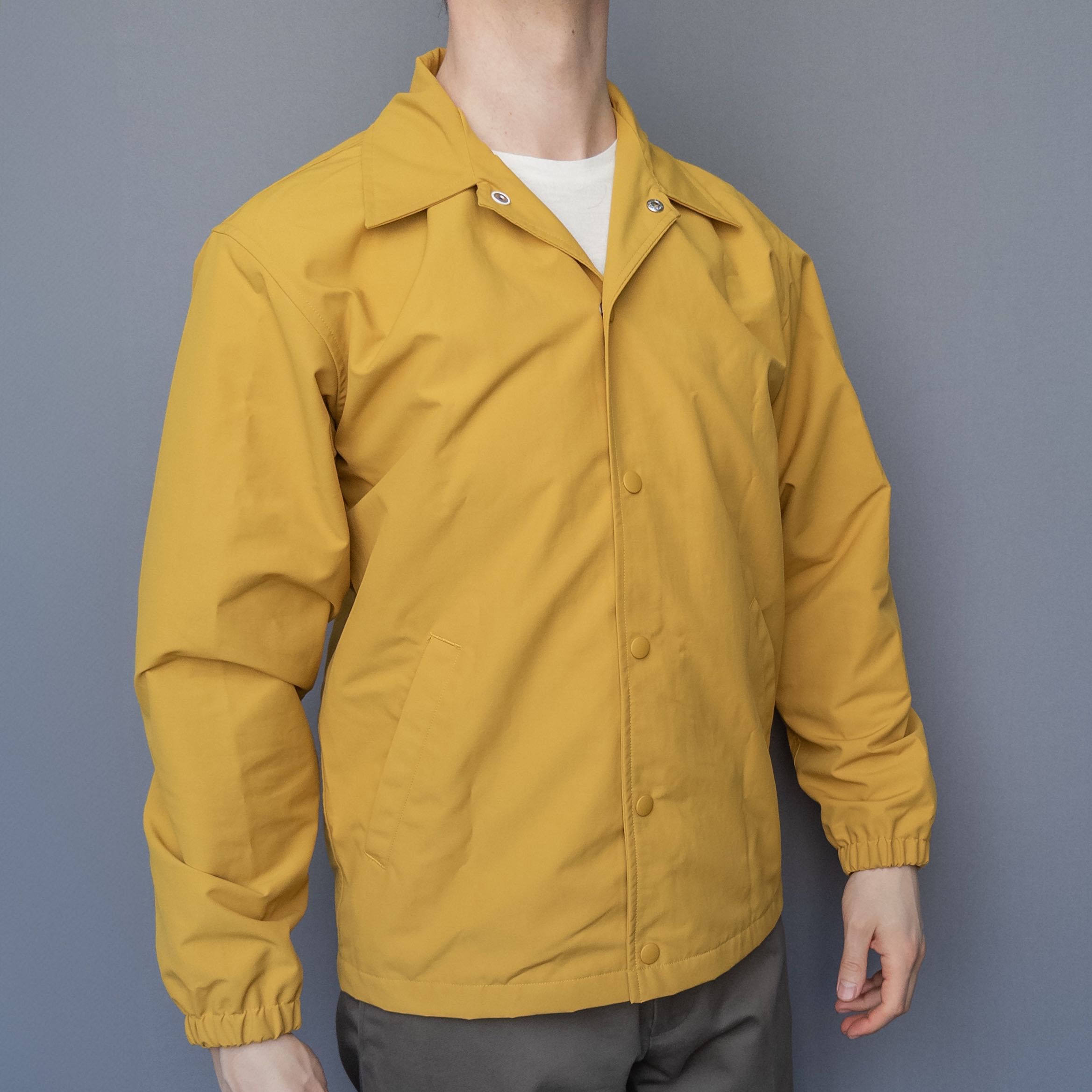 Uniqlo, żółta/musztardowa, kurtka przeciwdeszczowa, rozmiar M