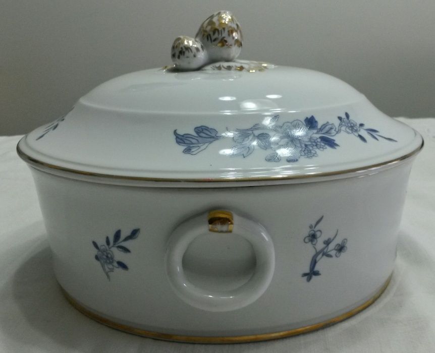 Prato Coberto Porcelana Vista Alegre - Imari Azul