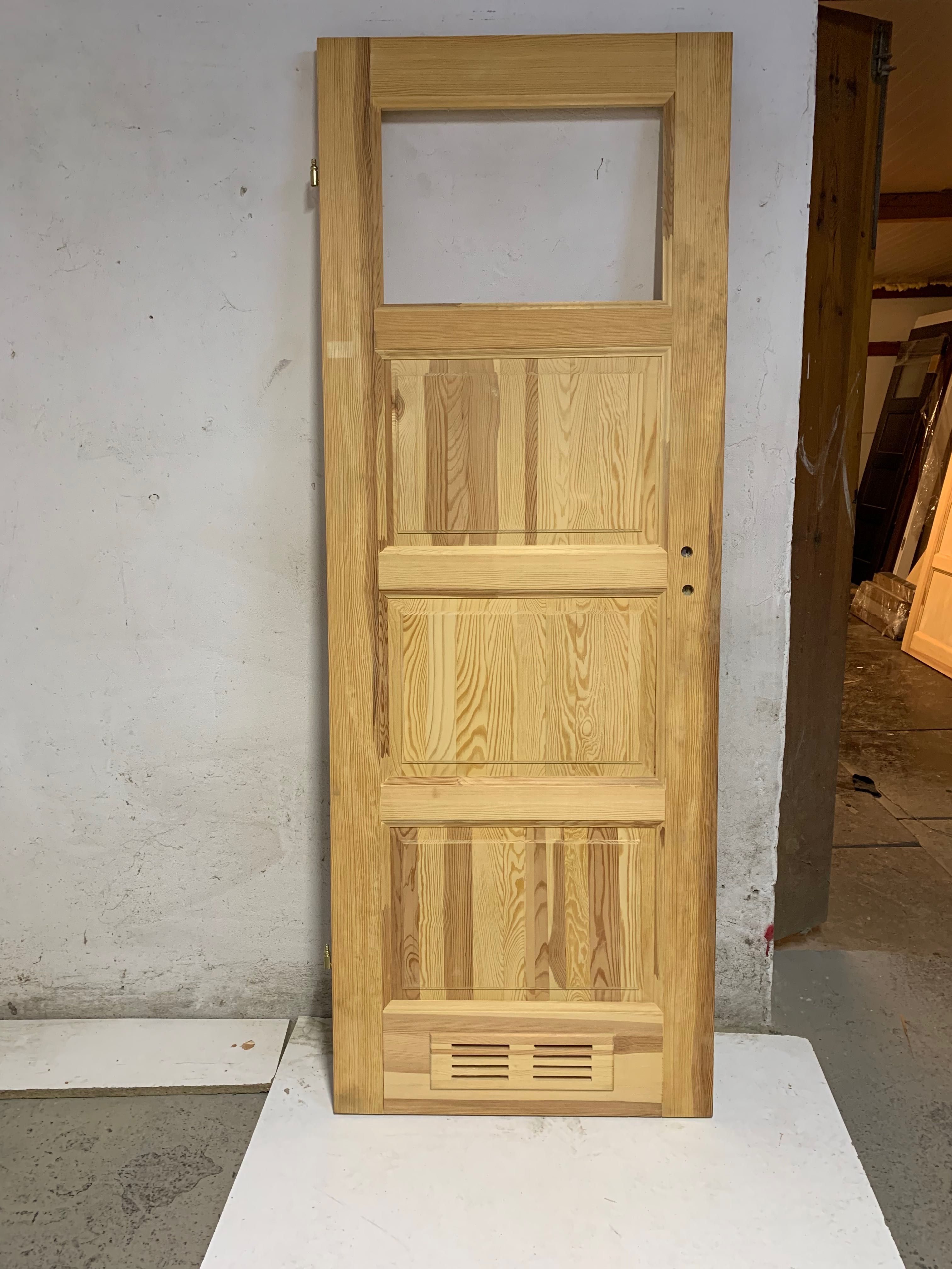 Drzwi drewniane surowe/typowe od ręki