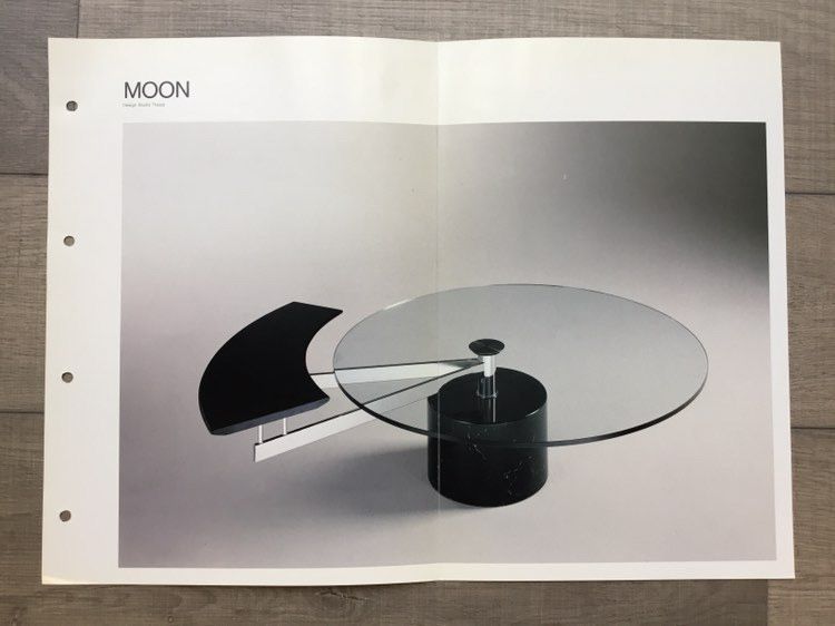 Stolik kawowy Cattelan Italia model Moon, lata 80