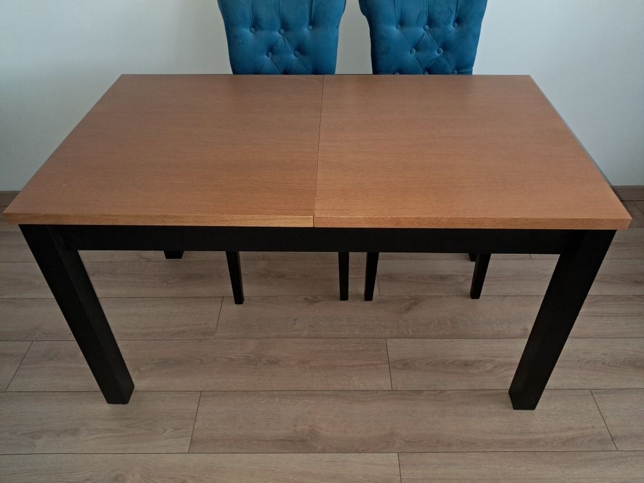 STÓŁ ROZKŁADANY dębowy fornir 140/180x90cm