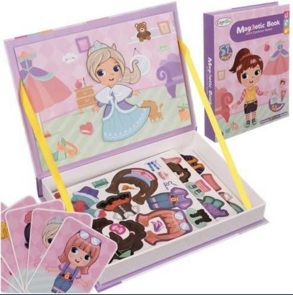 Układanka magnetyczna Puzzle Montessori 51 el. Książka edukacyjna