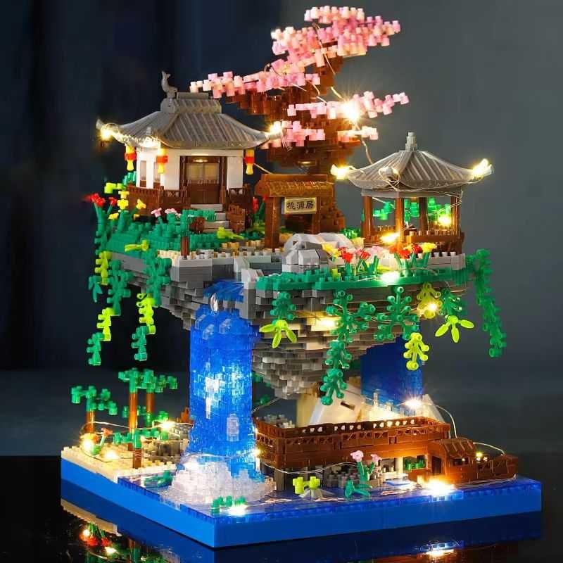 Конструктор - японский дом сад з підсвіткою 1435дет Лего lego