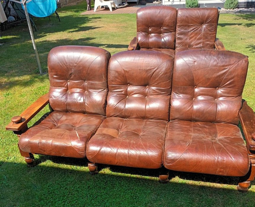 Skórzany komplet wypoczynkowy, 3.2.1