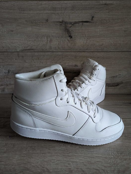 Кожаные высокие кроссовки хай топы б/у Nike Ebernon Mid 42-43р 27,5 см