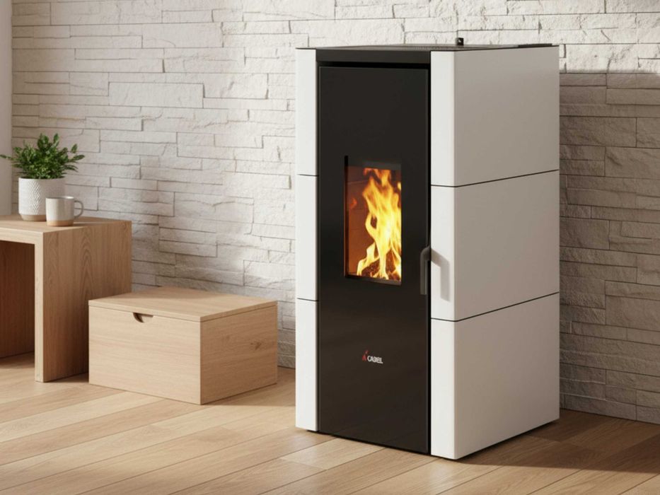 Piec piecyk na pellet Cadel Cristal 7kw Powietrzny nadmuchowy Klasa A+