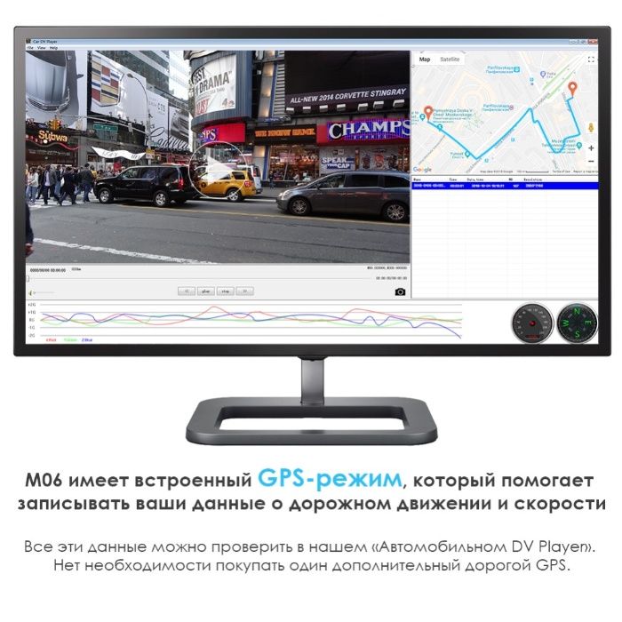 Видеорегистратор 4K Azdome GS63H, Azdome GS63H Pro реєстратор 2 камери