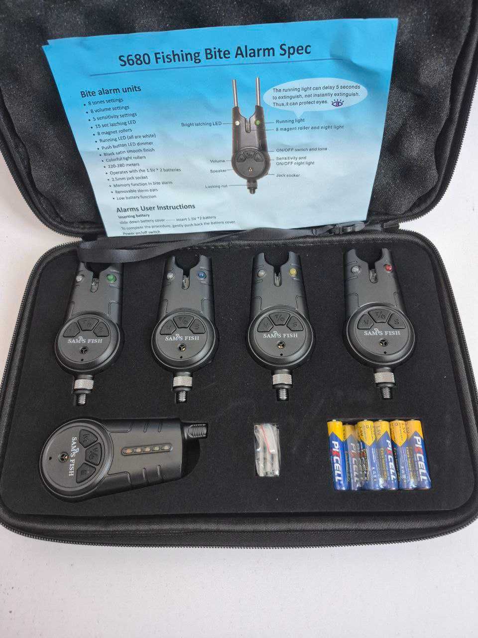 Набір сигналізаторів Sams Fish з пейджером кейсі 4+1 SF24199