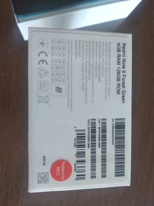 Smartfon Xiaomi Redmi Note 9 plus gratisy Forest Green