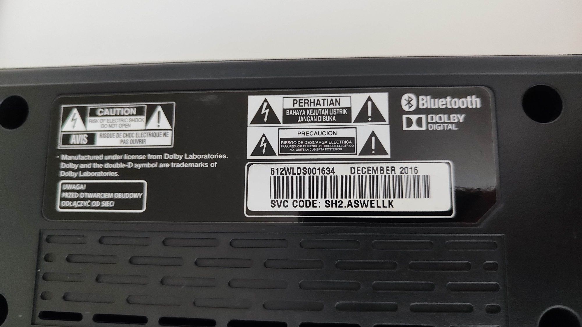 Sound Bar LG 2.1 SH2, Bluetooth, Optical