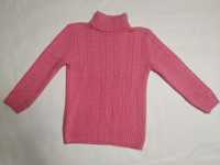 вязаный свитер для девочки 10-11 лет