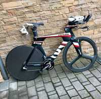 rower Cervelo P5 - triathlonowy, czasowy, 400km przebiegu, doposażony