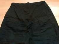 Spodnie ciążowe lniane czarne YESSICA (marka C&A) rozmiar 36/38