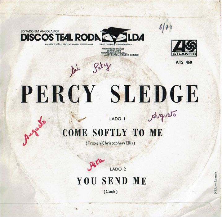 Percy Sledge – You Send Me / Come Softly To Me