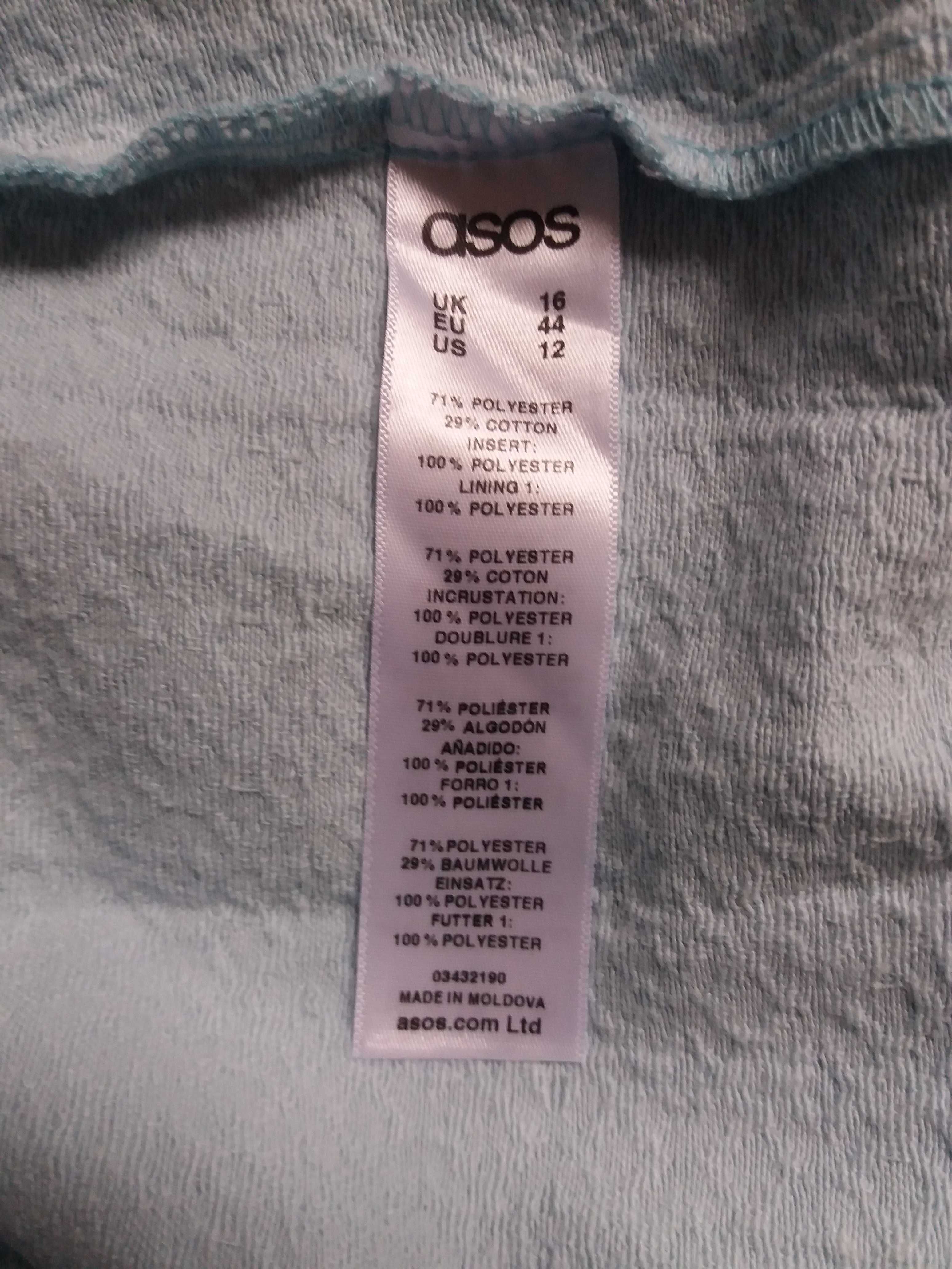 Sukienka błękitna wizytowa ASOS 44