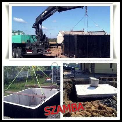 ZBIORNIK BETONOWY SZAMBO kanał samochodowy różne pojemności DOSTAWA