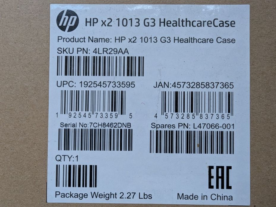 HP Elite x2 1013 G3 Healthcare Case 13 чохол для планшетного комп'ютер