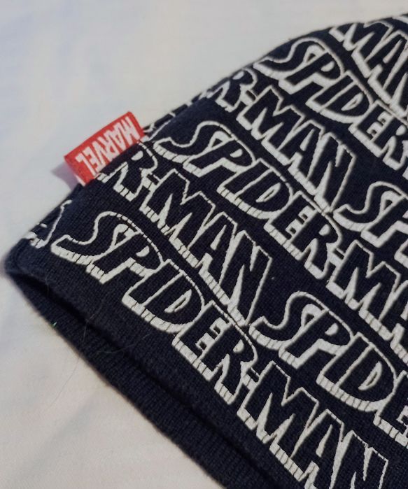 Czapka chłopięca ocieplana dzianina Spiderman 3/6lat Marvel H&M
