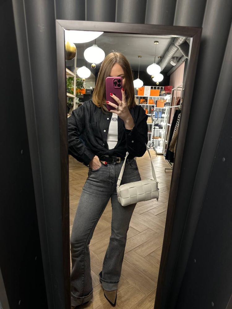 Сумка bottega veneta біла комплект