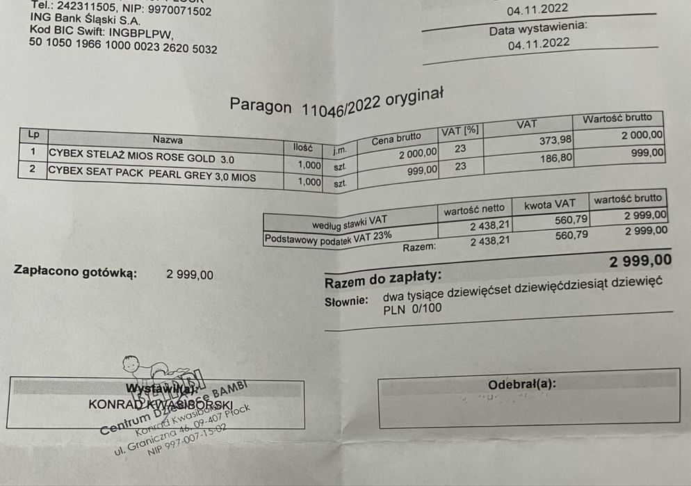 Cybex Mios 3.0 rose gold/ pearl grey