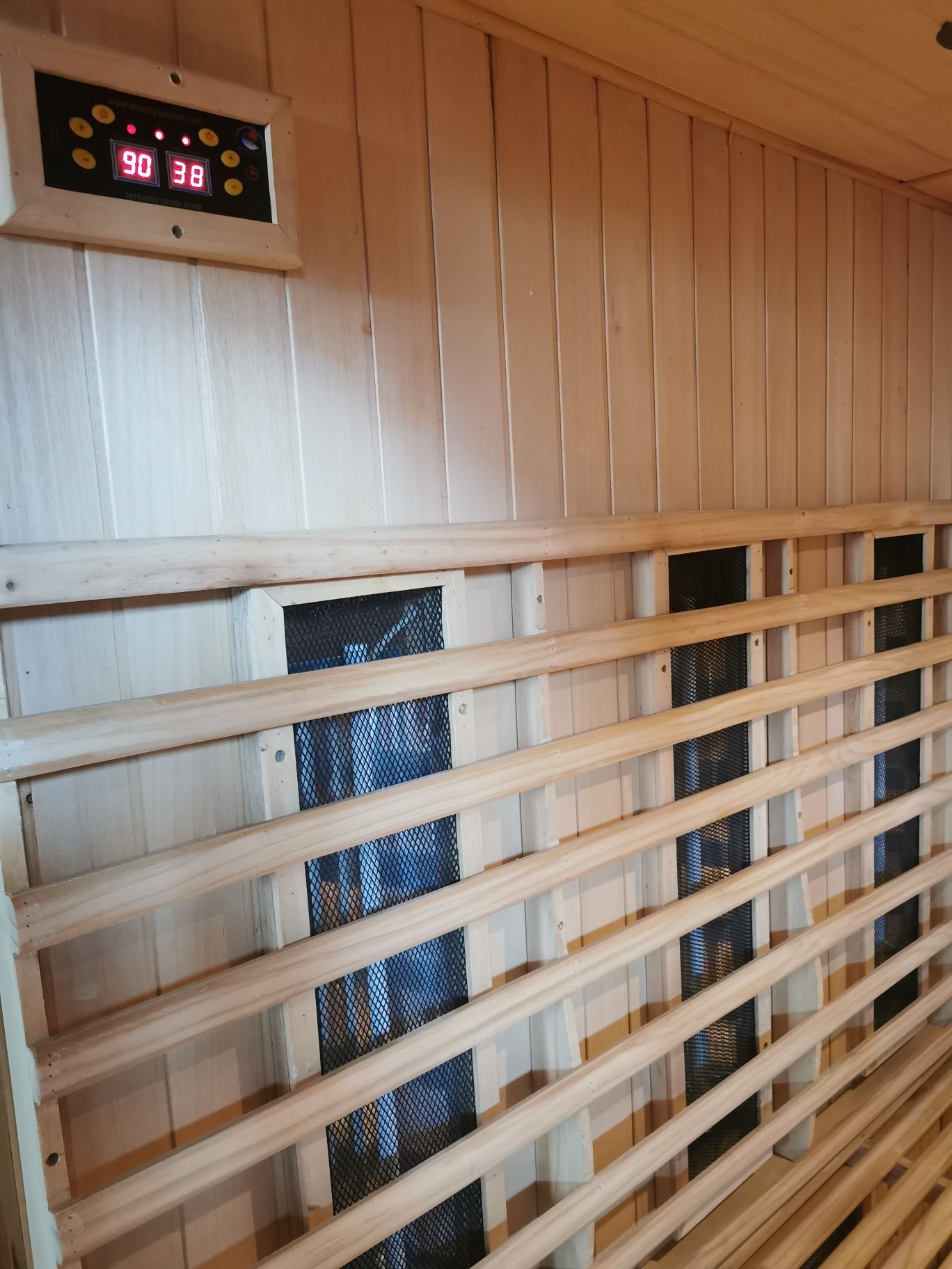 Okazja luksusowa  panoramiczna sauna sucha infrared XXL rodzinna