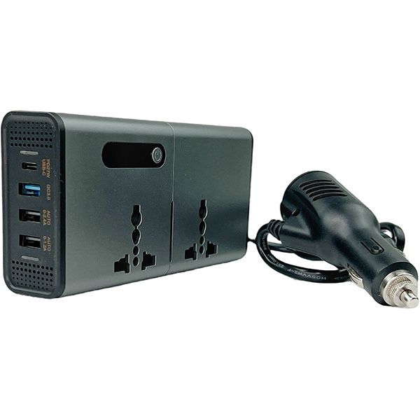 ТОП! Автомобільний Інвертор з Екраном Wondertech 7612S! Інвертор з USB