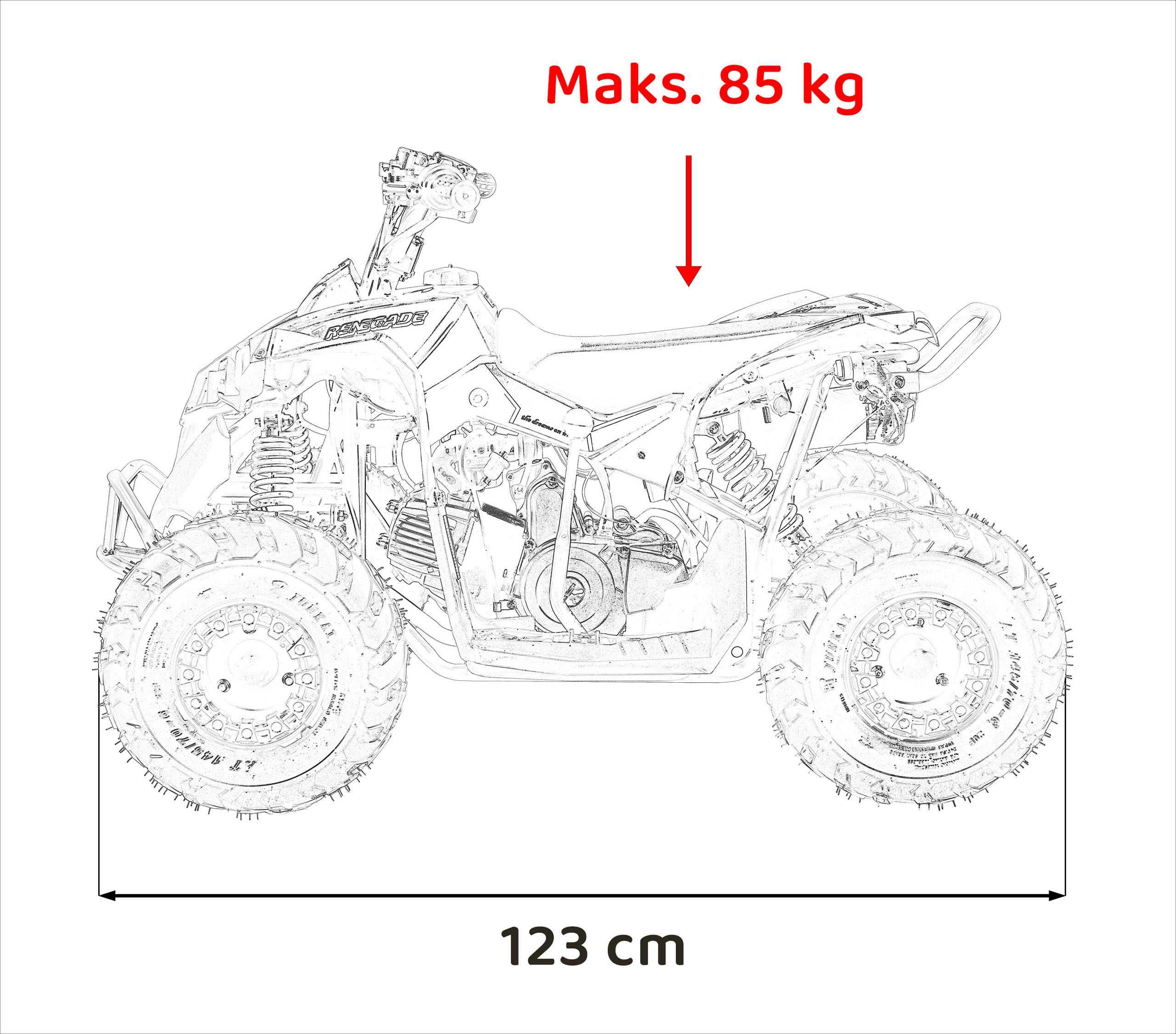 Quad Spalinowy dla dzieci RENEGADE HIPERFECT 110CC Czerwony ATV-3C.CR