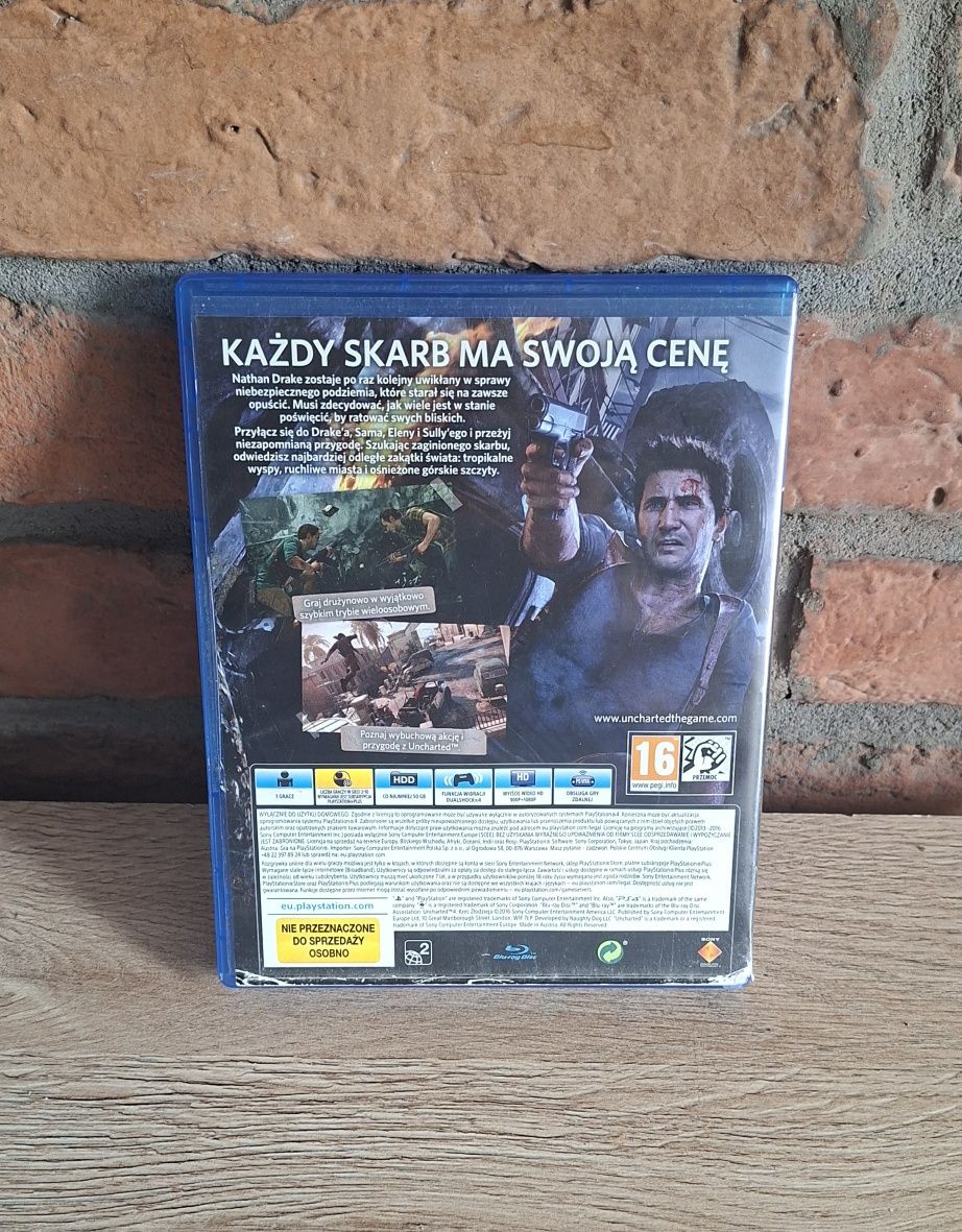 Uncharted 4kres złodzieja ps4 ps5 okazja Polski lektor