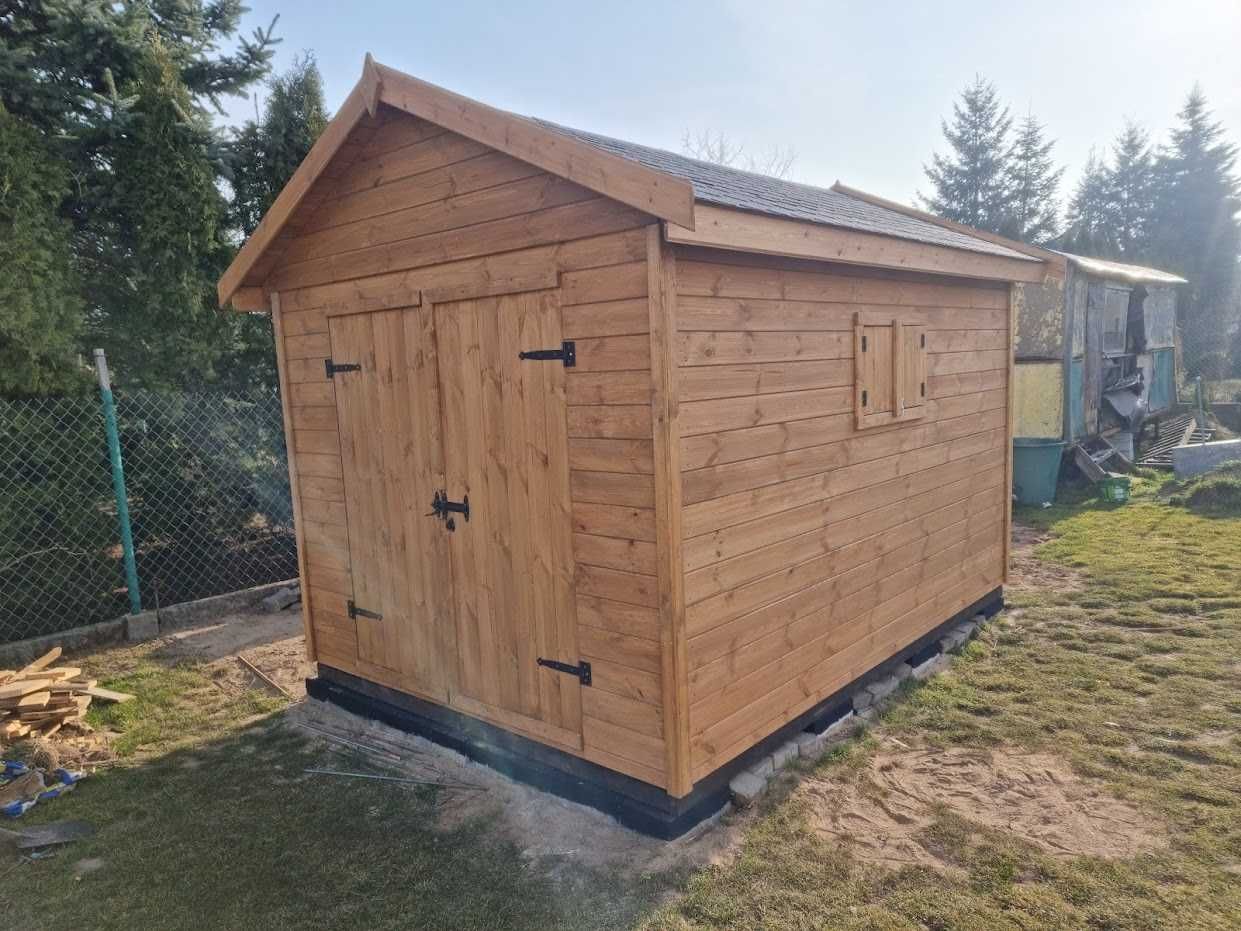 drewniany domek z podłogą domek ogrodowy domek bez drewutni 2x3