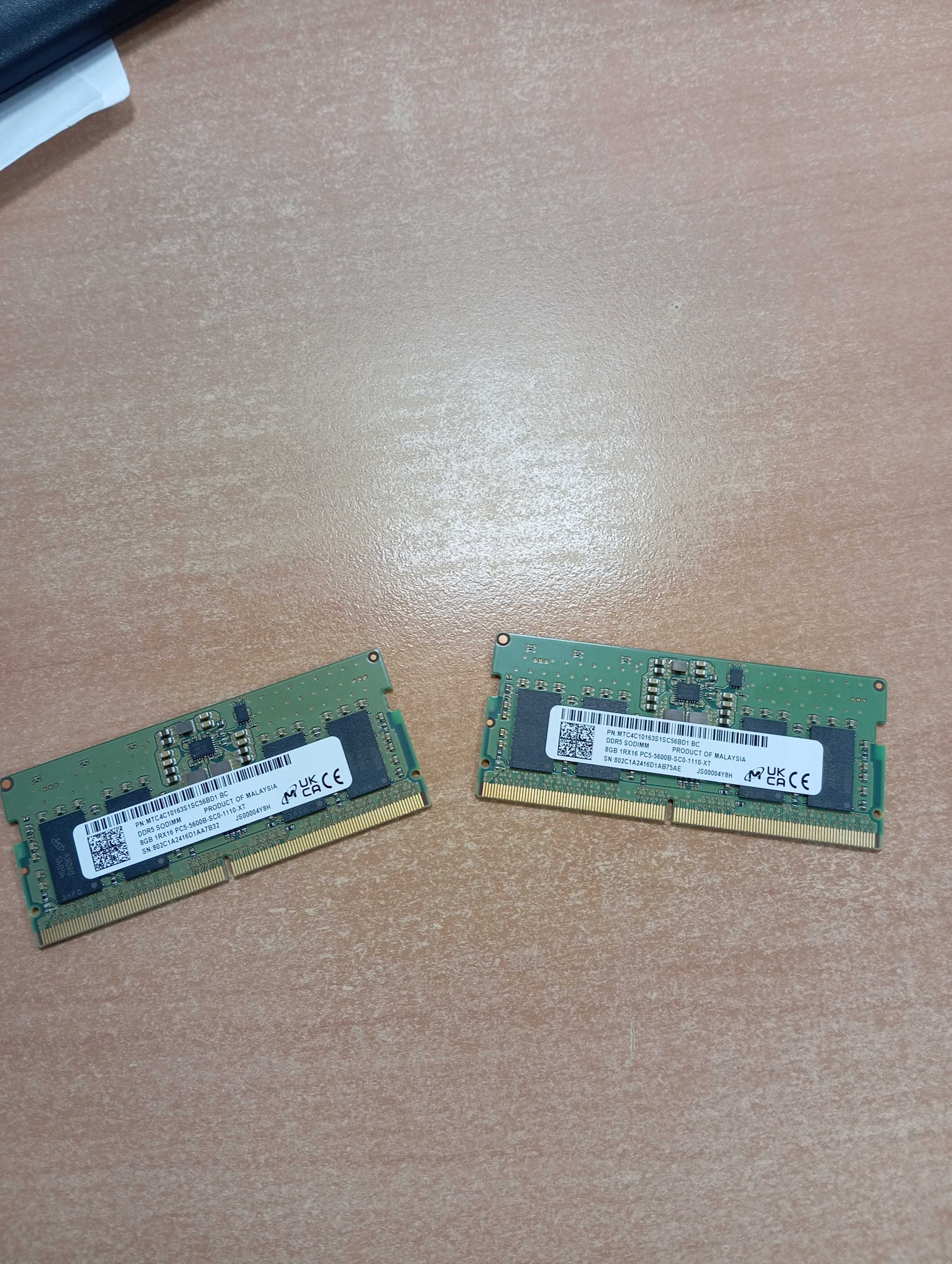 DDR5 пам'ять для ноутбуку PC5-5600B 16Gb(kit 2x8Gb)