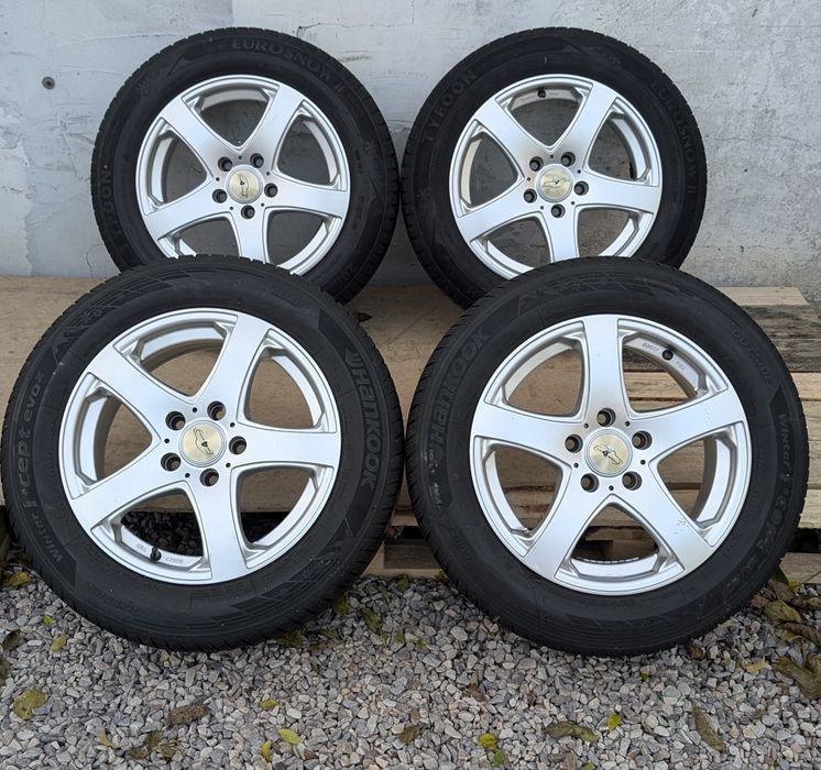 4x Koła zimowe 5x112 R16 ET42 otwór 60/57.1 Opony zima 205/60 rok 2019