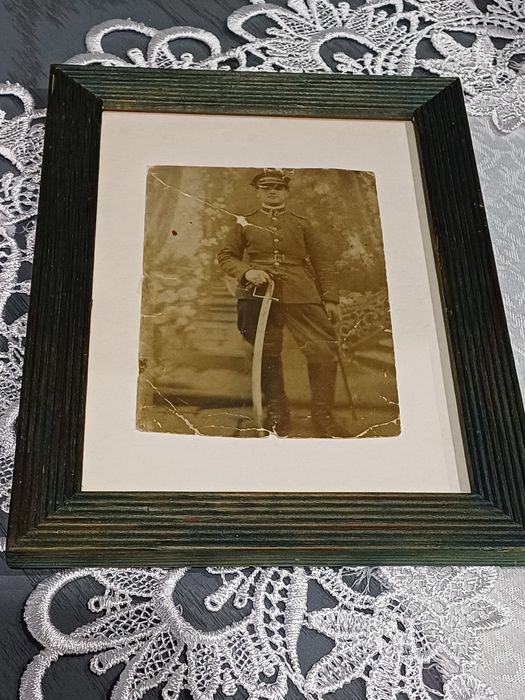 Vintage Oficer II RP Szabla wz 21 kartka 11,5x8cm OKAZJA