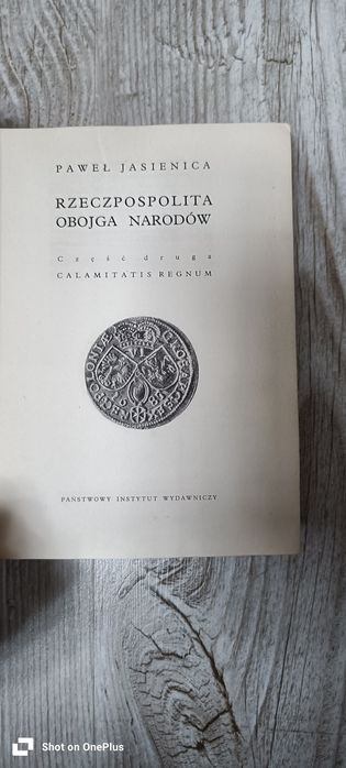34. Książka Rzeczpospolita obojga Narodów Paweł Jasienica