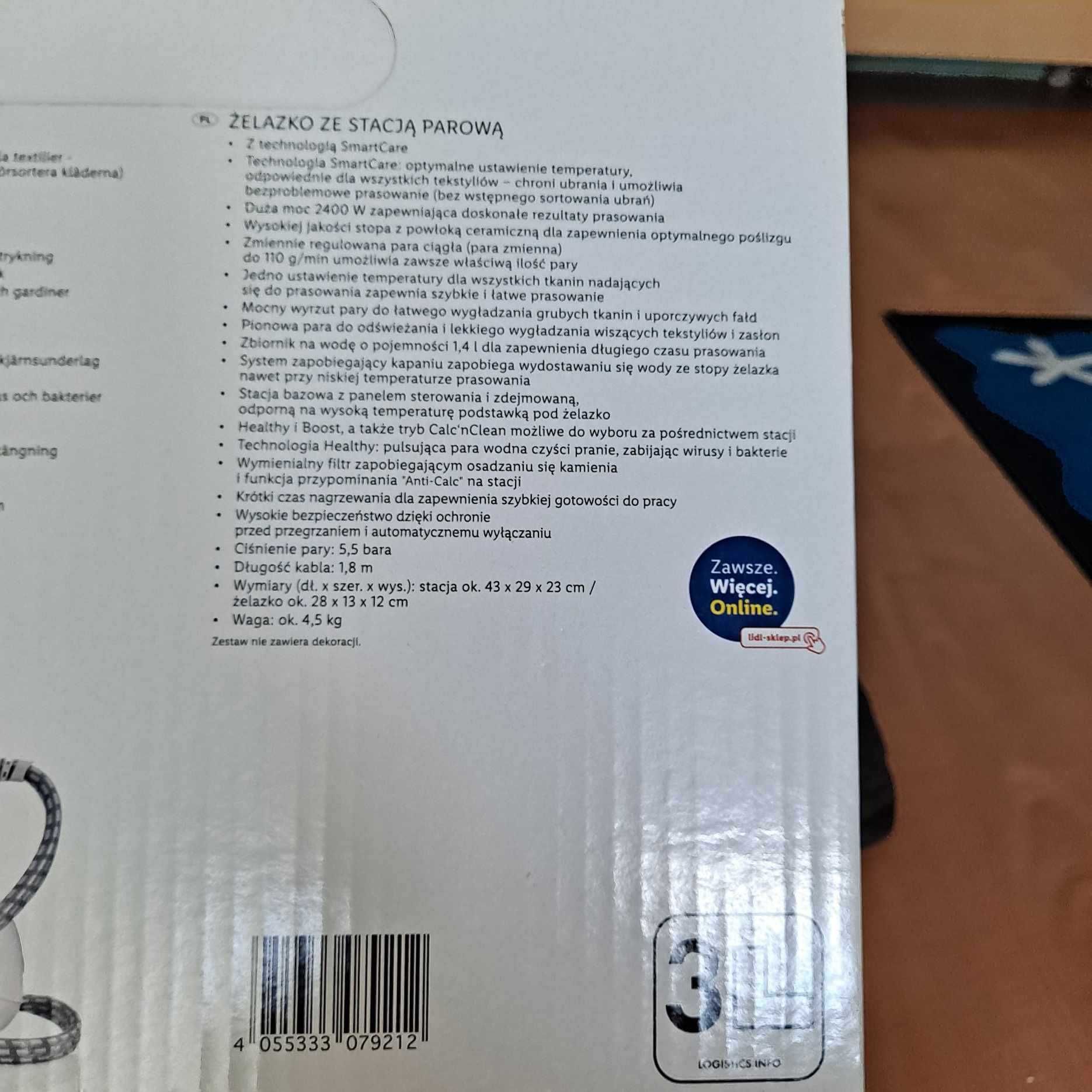 Żelazko z funkcją pary - nowe