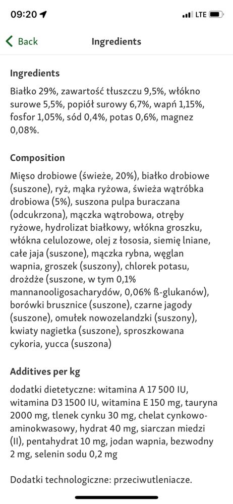 Sanabelle karm dla kotòw sterylizowanych 1kg