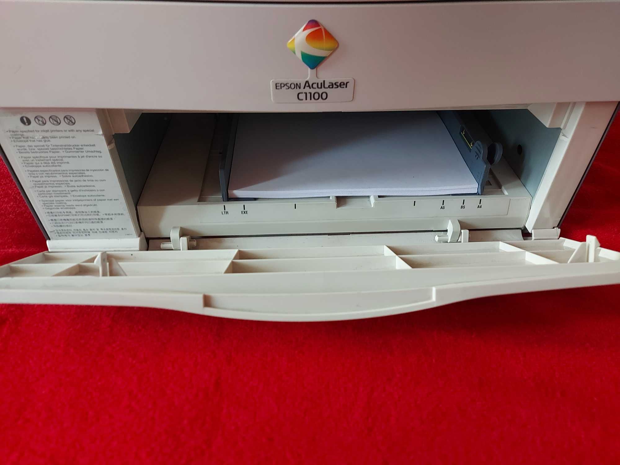 цветной лазерный принтер EPSON AcuLaser c1100 USB пробег 9600