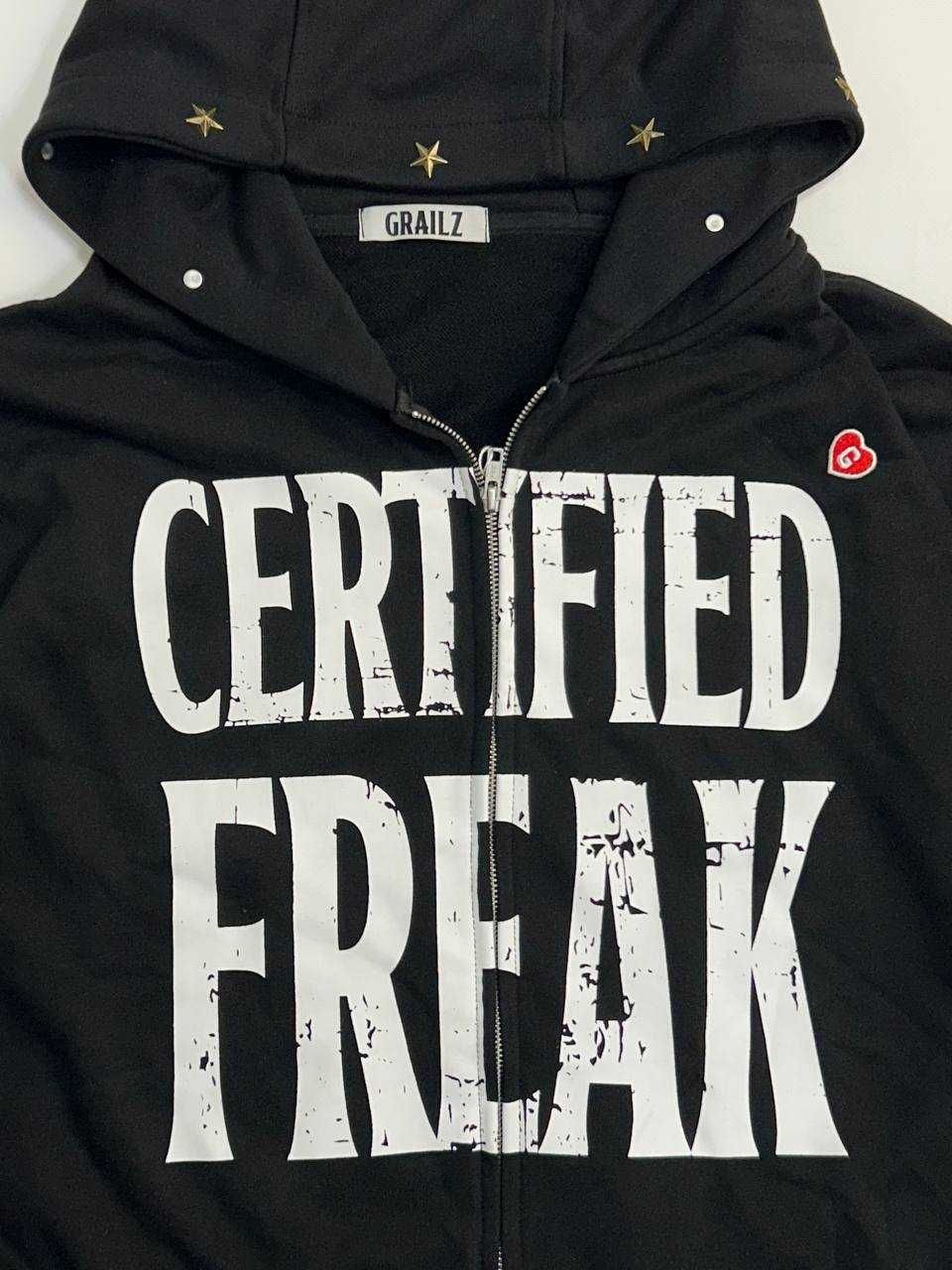 Project GRAILZ G/R gr cetified freak кофта худи черная зипка худі зіп.