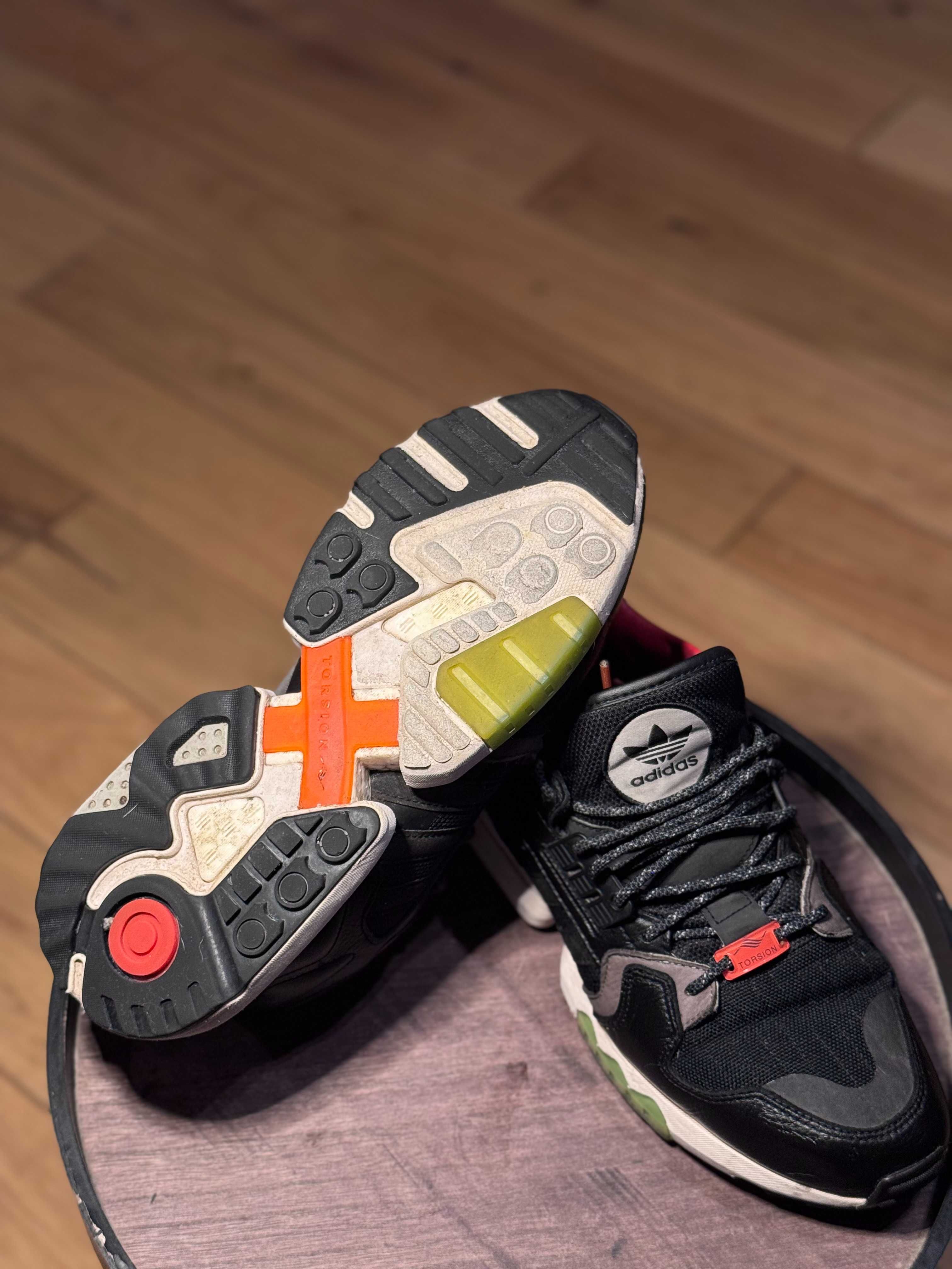 Adidas ZX Torsion - Core Black/ Orange/ Bright Green(EE5553)