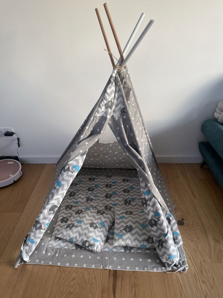 Namiot tipi wigwam z 2 poduszkami