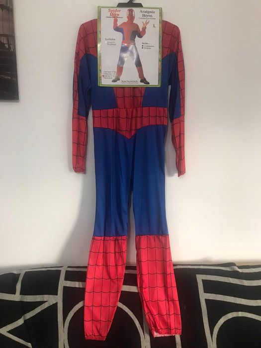 Fatos de carnaval disfarce de Super herói Aranha 11-14 anos