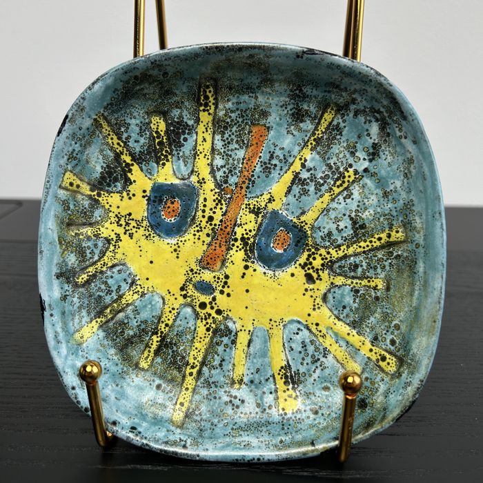 Talerzyk ceramiczny artystyczny Pál Ferenc słońce unikat art