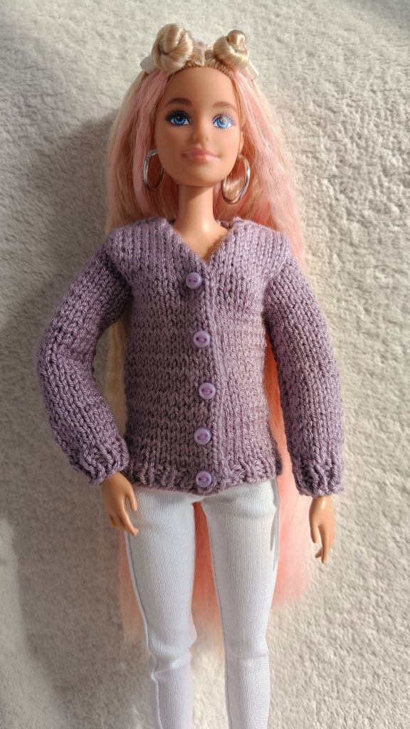 Sweter dla Barbie, ubranko dla Barbie, made to move