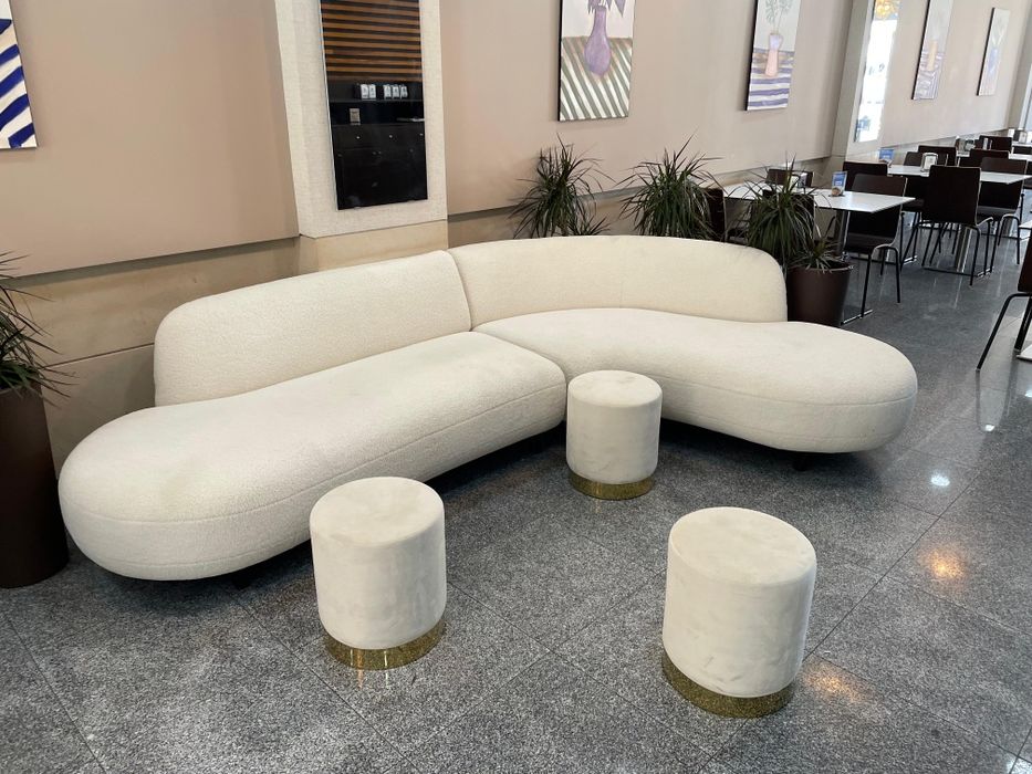 Sofá de canto branco