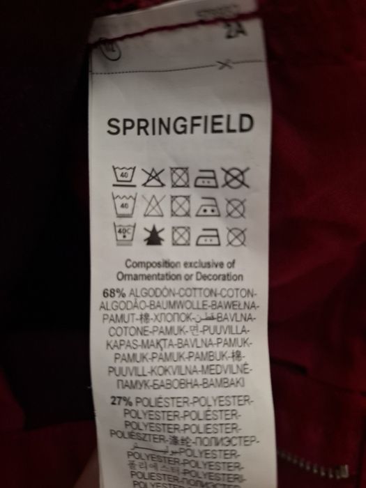 Calças ganga vermelhas